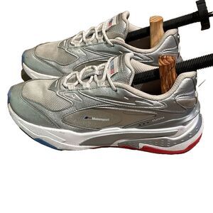 Puma BMW Motorsport RS-Fast Silver Sneaker Youth Size 6.5C EU 38.5 307083-01